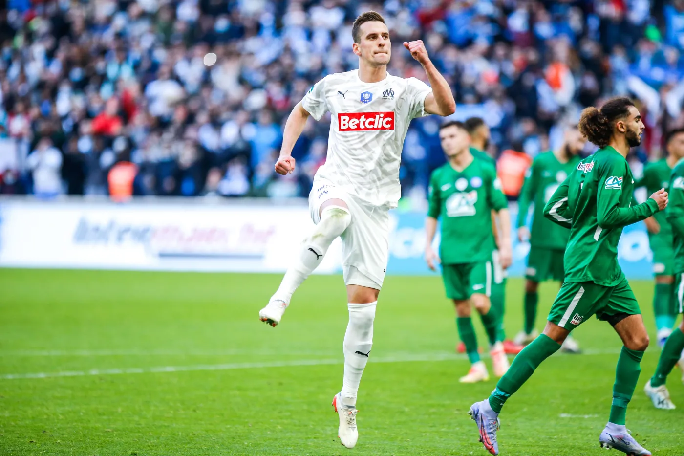 Show Arkadiusza Milika w Pucharze Francji. Polak strzelił 3 gole [WIDEO]