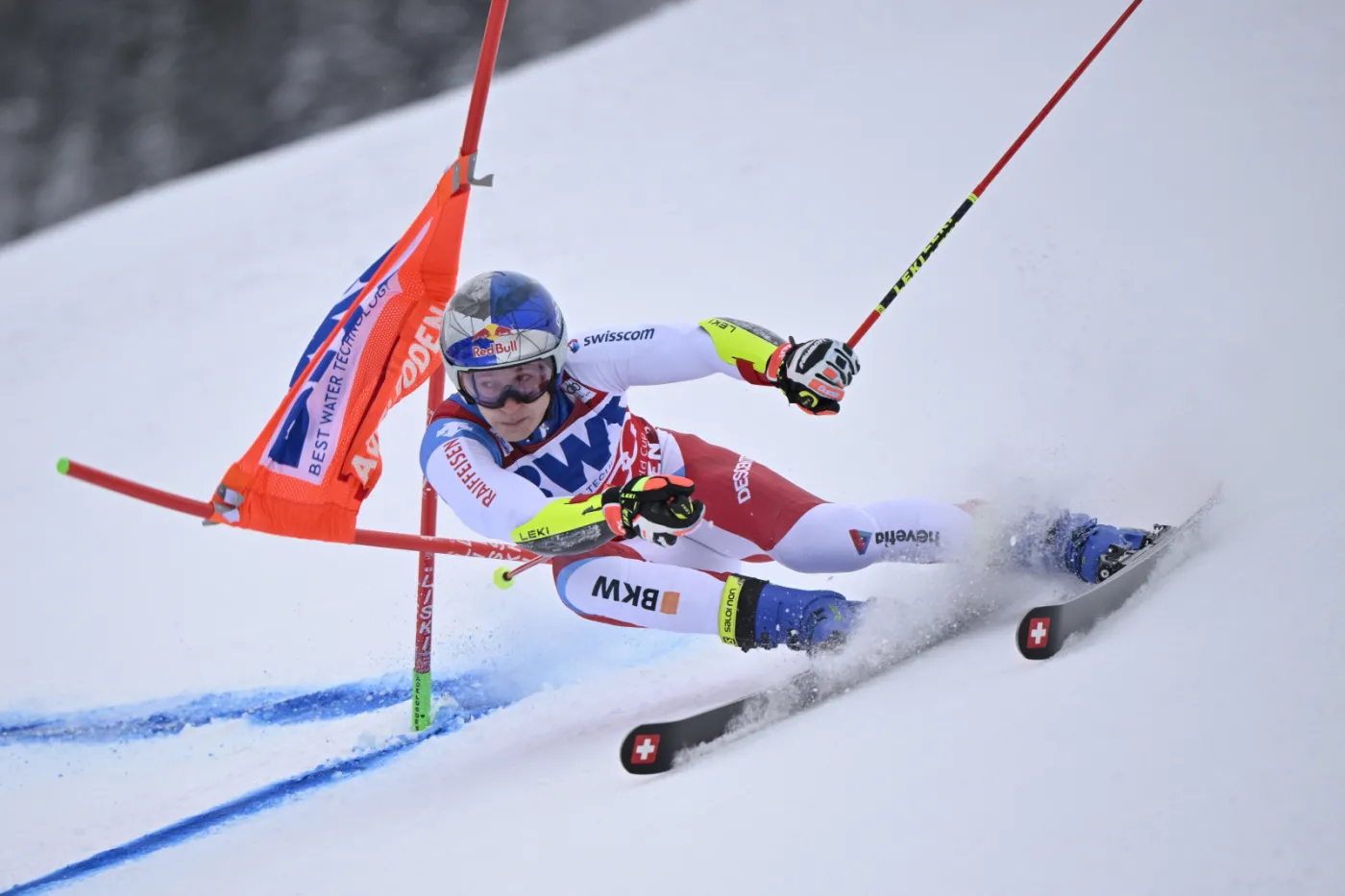 Marco Odermatt najlepszy w slalomie gigancie w Adelboden