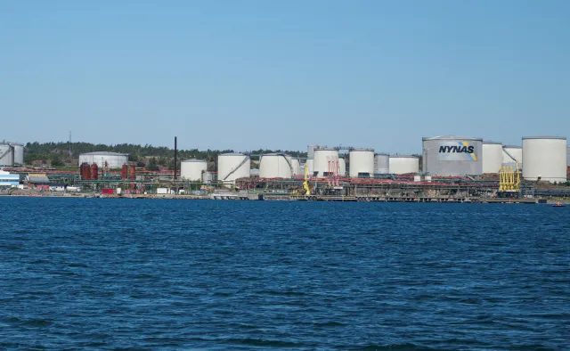 Pożar w rafinerii pod Sztokholmem