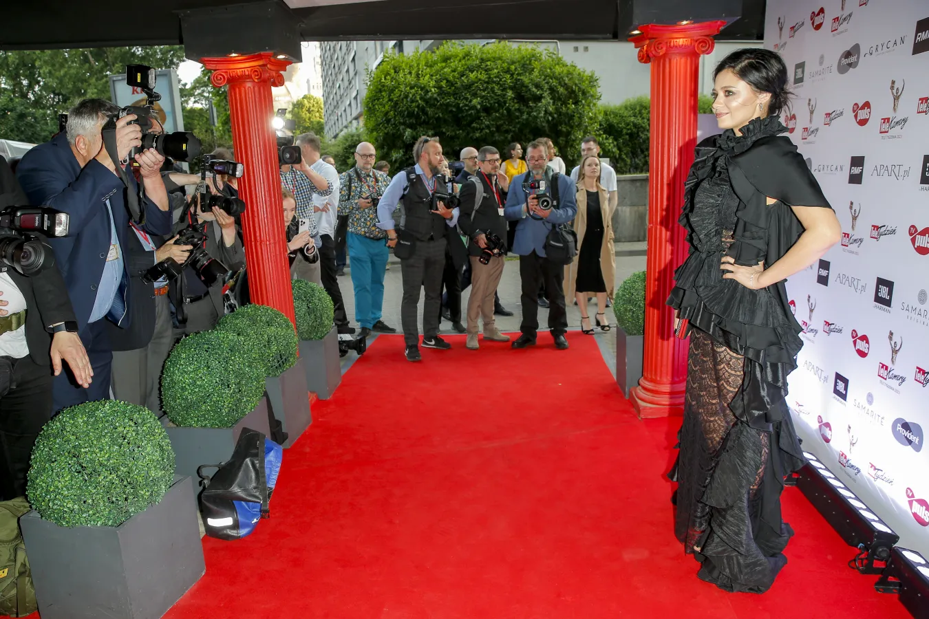 Telekamery 2023. Adriana Kalska w koronkowej sukni [FOTO]