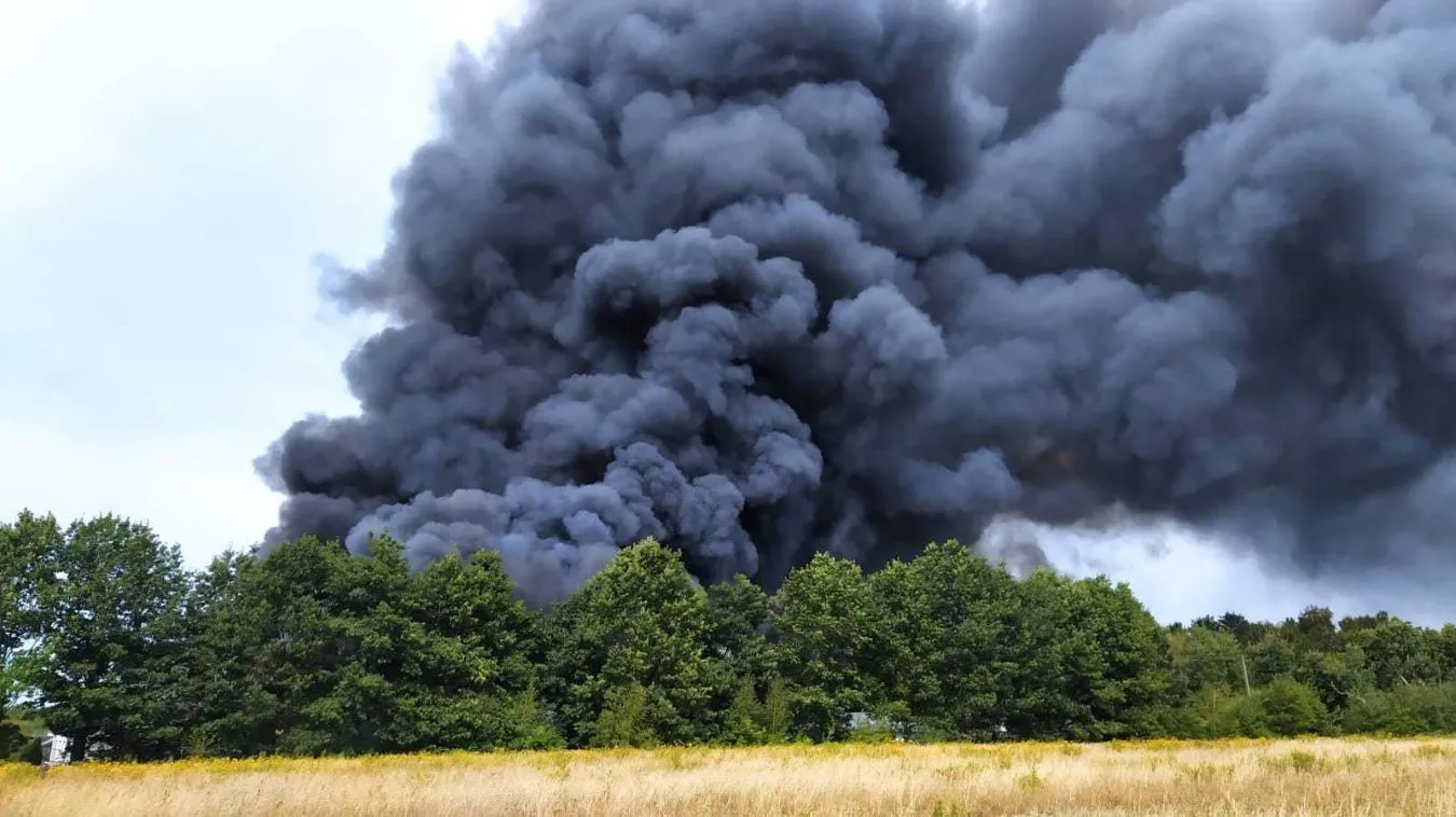 Pożar w Żółwinie