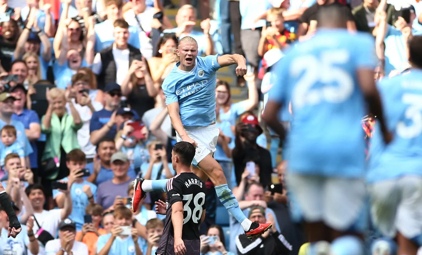 Klasyczny hat-trick Erlinga Haalanda. Cztery mecze i cztery zwycięstwa Manchesteru City