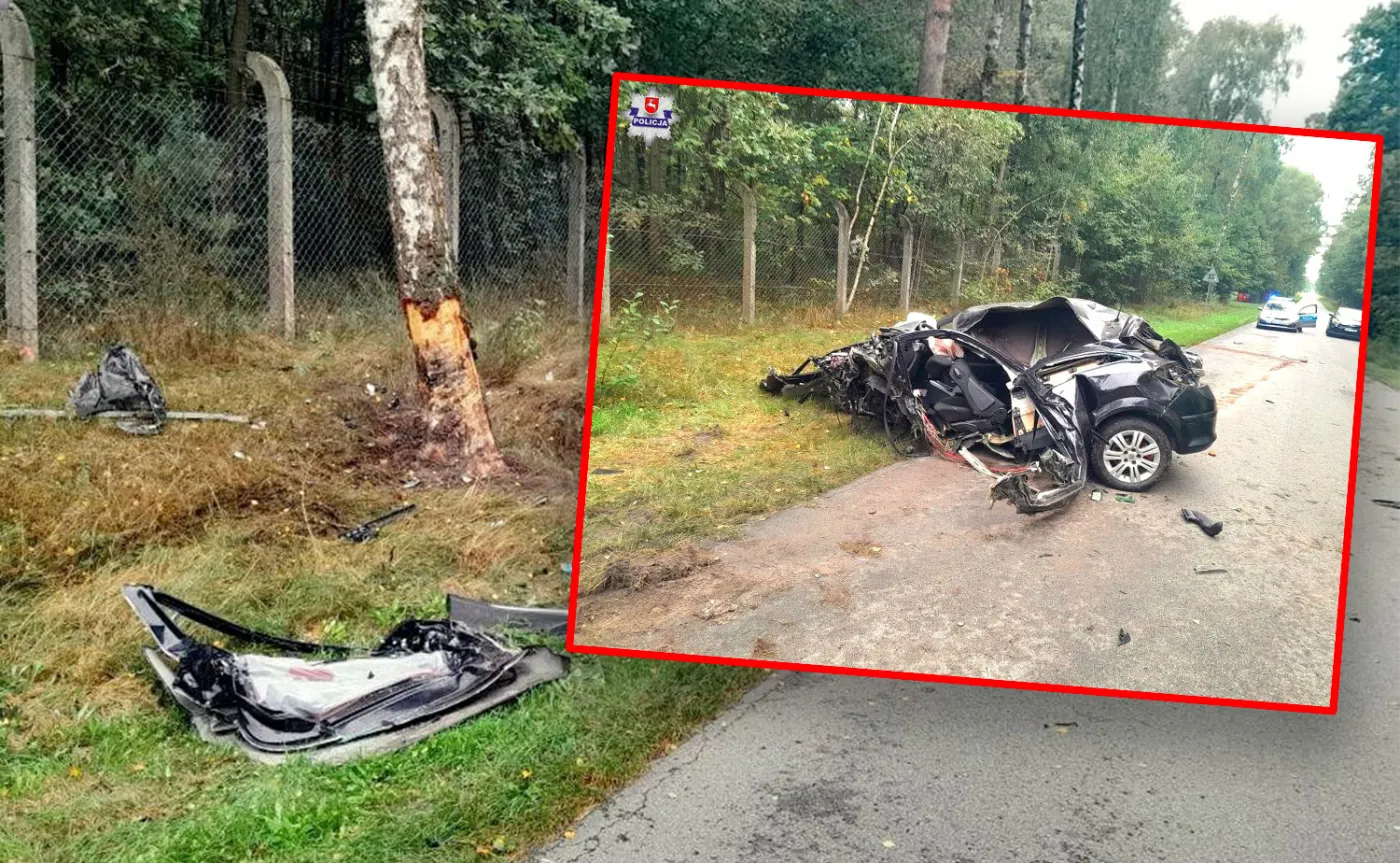 Uderzenie rozerwało Opla na strzępy. "Ciało odnaleziono poza samochodem"