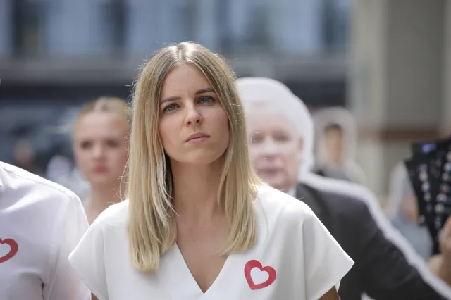 Aleksandra Gajewska przyszła do Sejmu z synem. "Brakuje odpowiedniej infrastruktury"