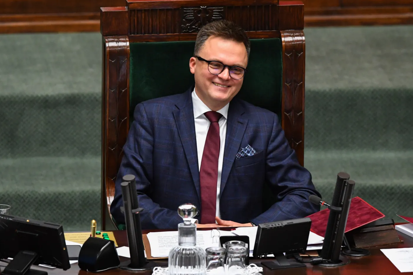 Obrady Sejmu. Hołownia wyłączył Suskiemu mikrofon. "W jakim trybie chce pan wystąpić, Marku Suski?"