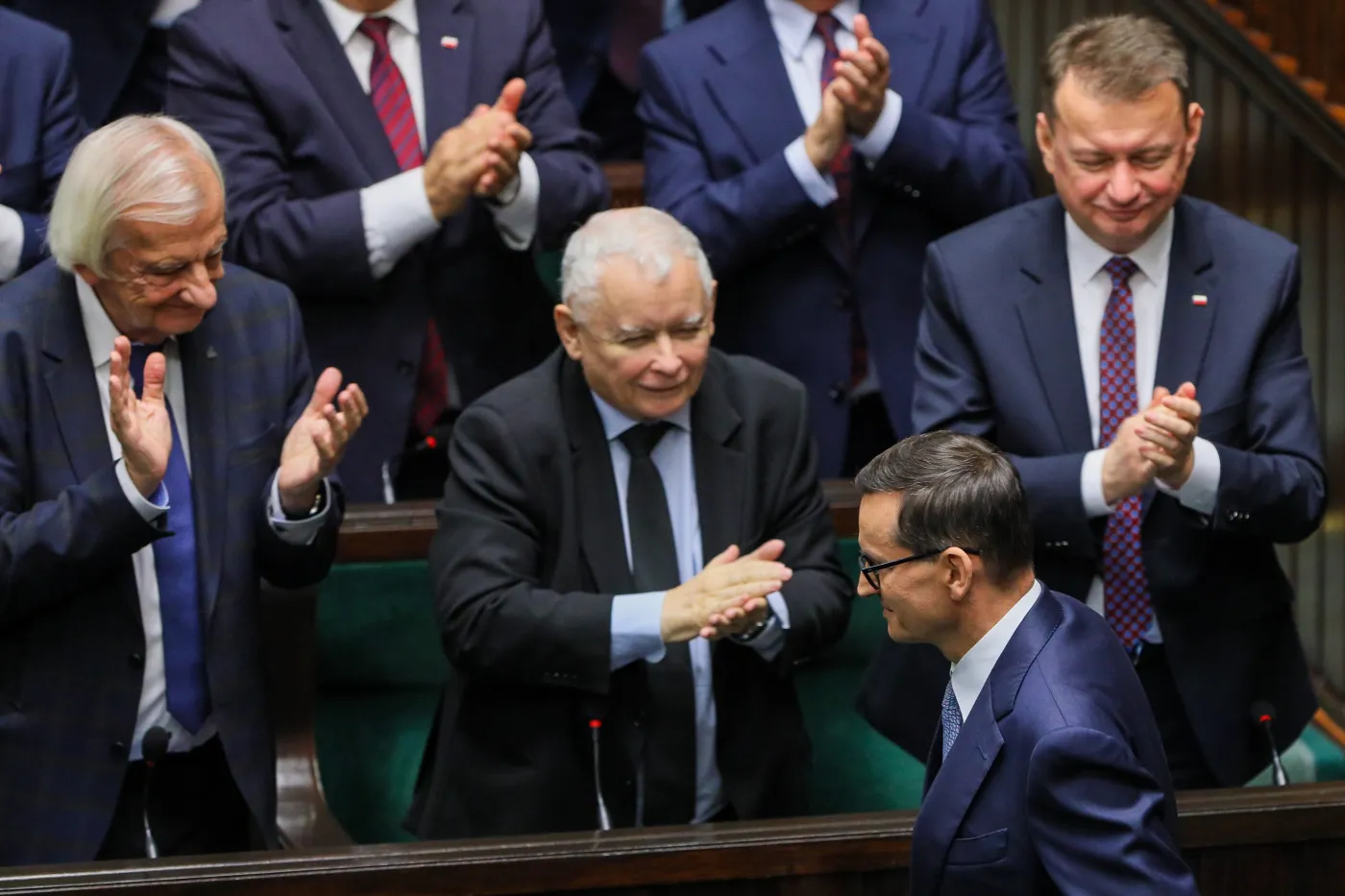 Mateusz Morawiecki Ryszard Terlecki Jarosław Kaczyński Mariusz Błaszczak