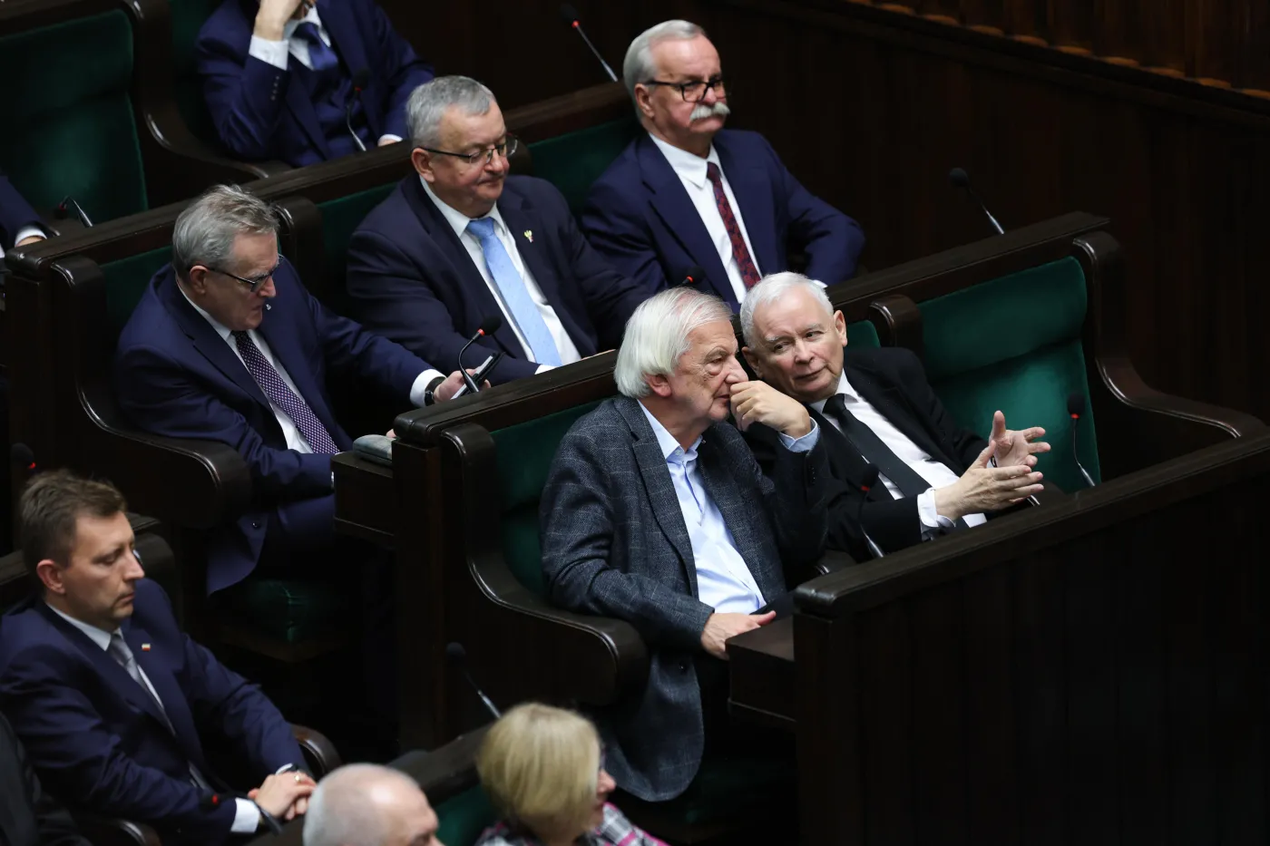 Jarosław Kaczyński, Ryszard Terlecki, Łukasz Schreiber, Andrzej Adamczyk, Leonard Krasulski, Piotr Gliński