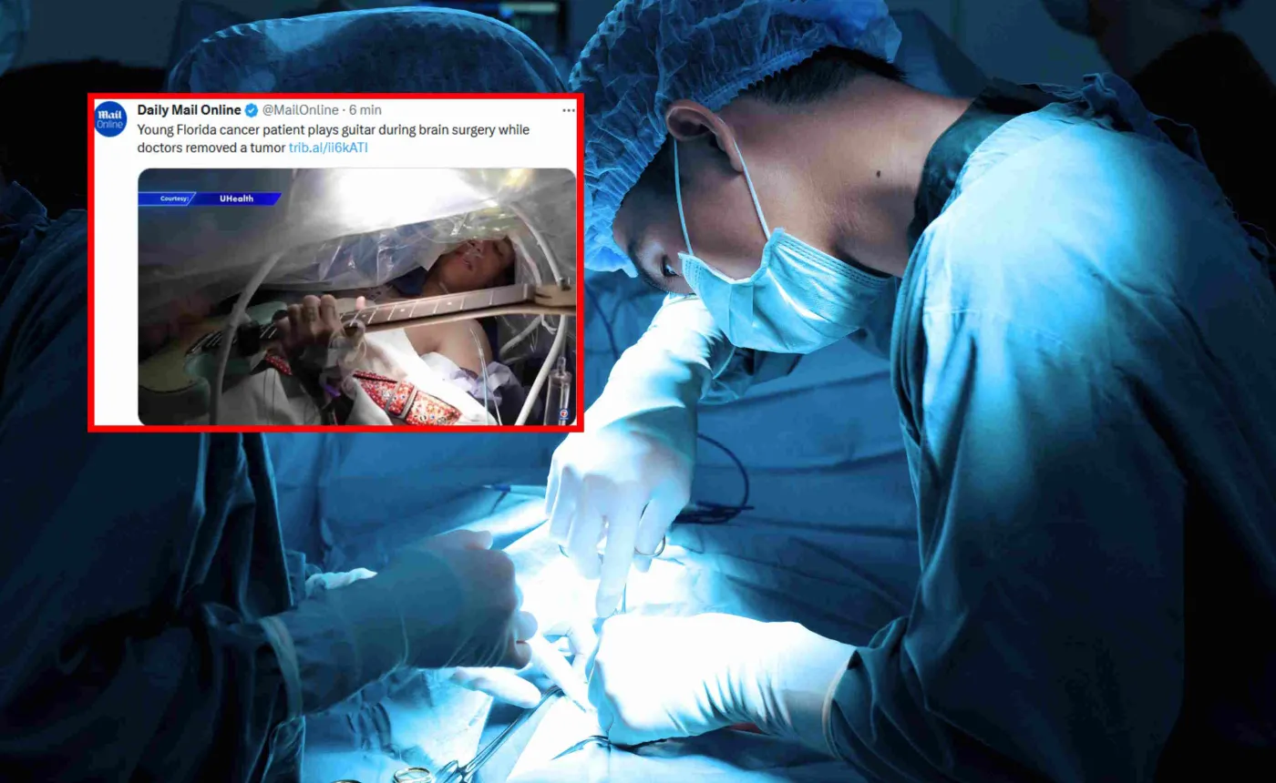 Grał na gitarze podczas swojej operacji. "Nie mogłem tego przegapić"