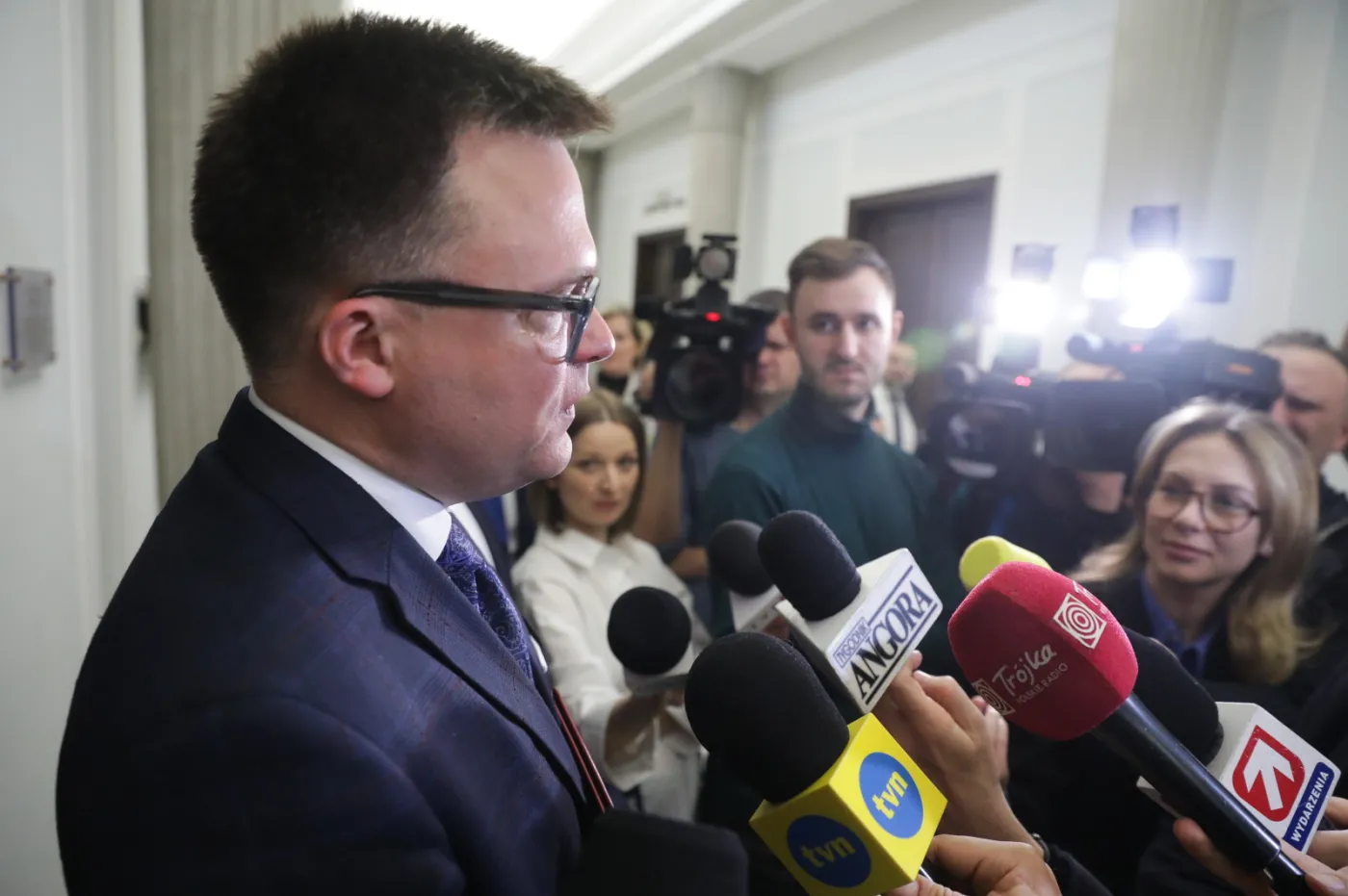 Szturm na Sejm. Hołownia: Funkcjonariusze Straży Marszałkowskiej nie chcą zawiadamiać prokuratury