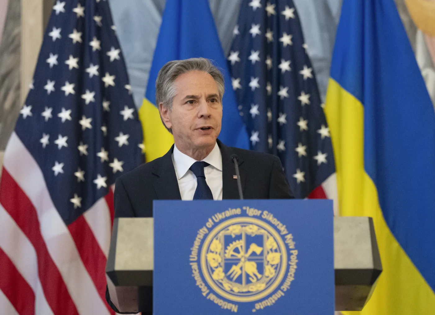 US Secretary of State Antony Blinken visits Kyiv