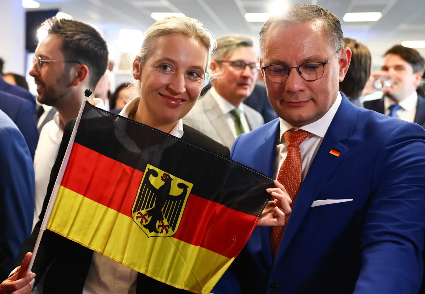 German far-right party AfD Europe election party in Berlin