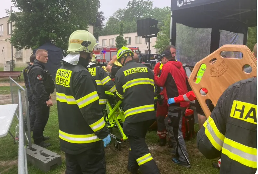 18 osób rannych po uderzeniu pioruna w Libercu