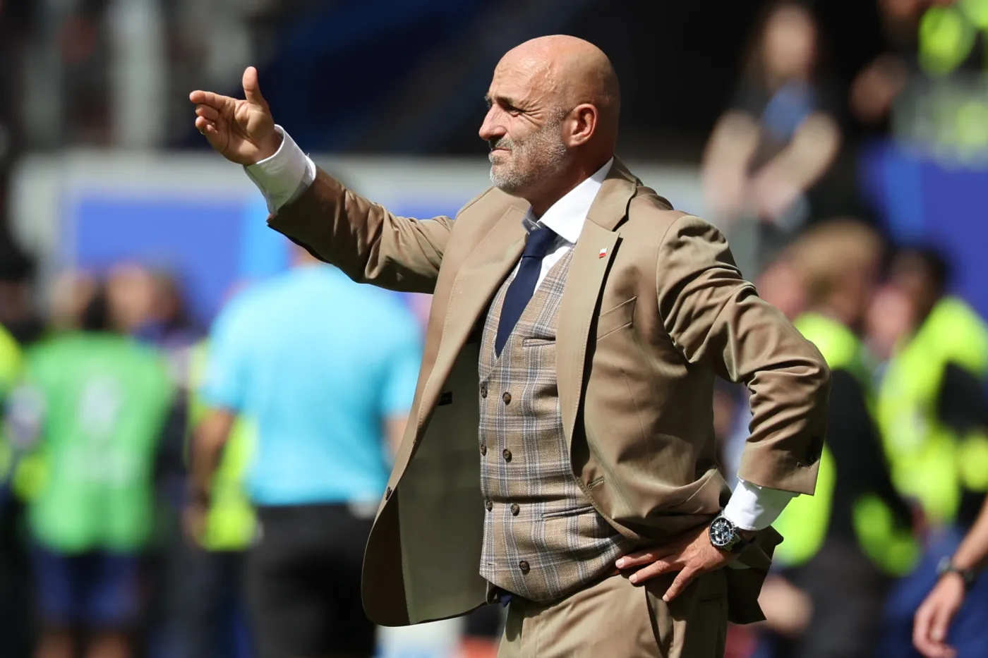 Kibic zaczepił Michała Probierza. Selekcjoner szybko odpowiedział