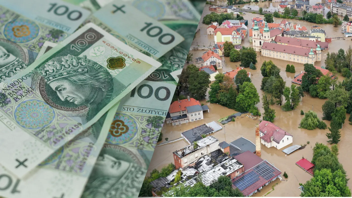 powódź, pieniądze