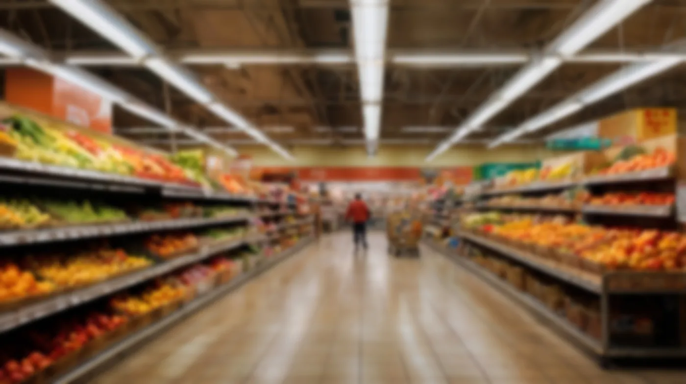 An,Almost,Empty,Grocery,Store,Aisle,With,Bright,Produce,Neatly