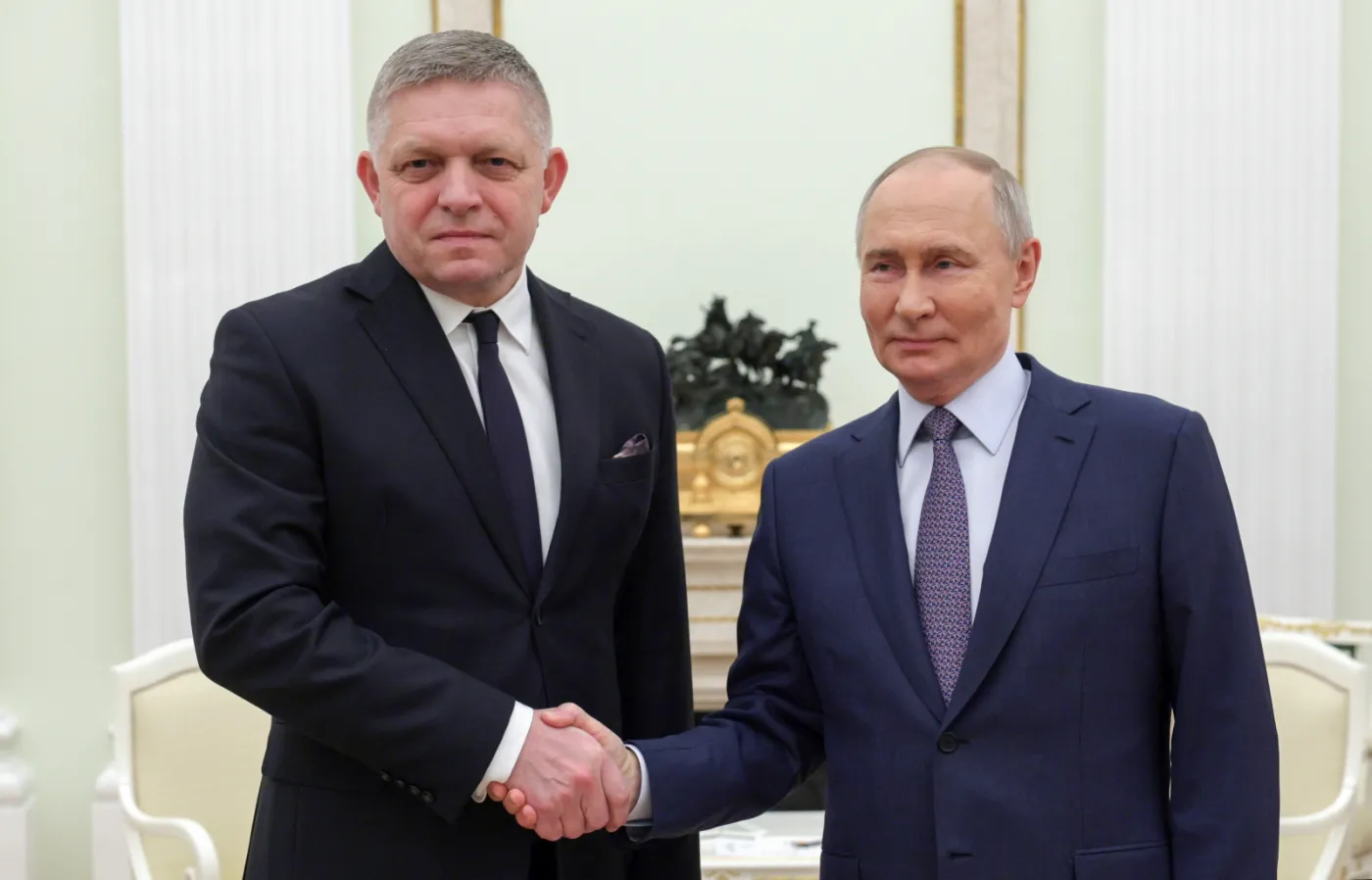 Russian Pressident Putin meets Slovak Prime Minister Fico in Moscow