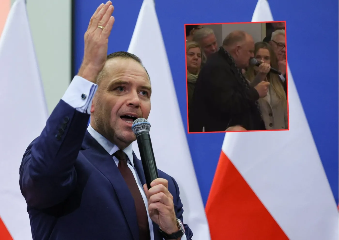 Wrze po słowach księdza do Karola Nawrockiego. Tak się tłumaczy