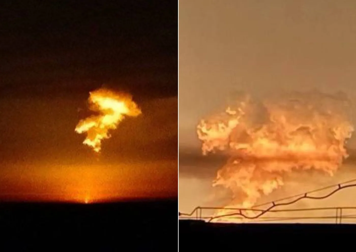 Słupy ognia nad rosyjskim miastem. "Siły Putina bombardują własne stacje"