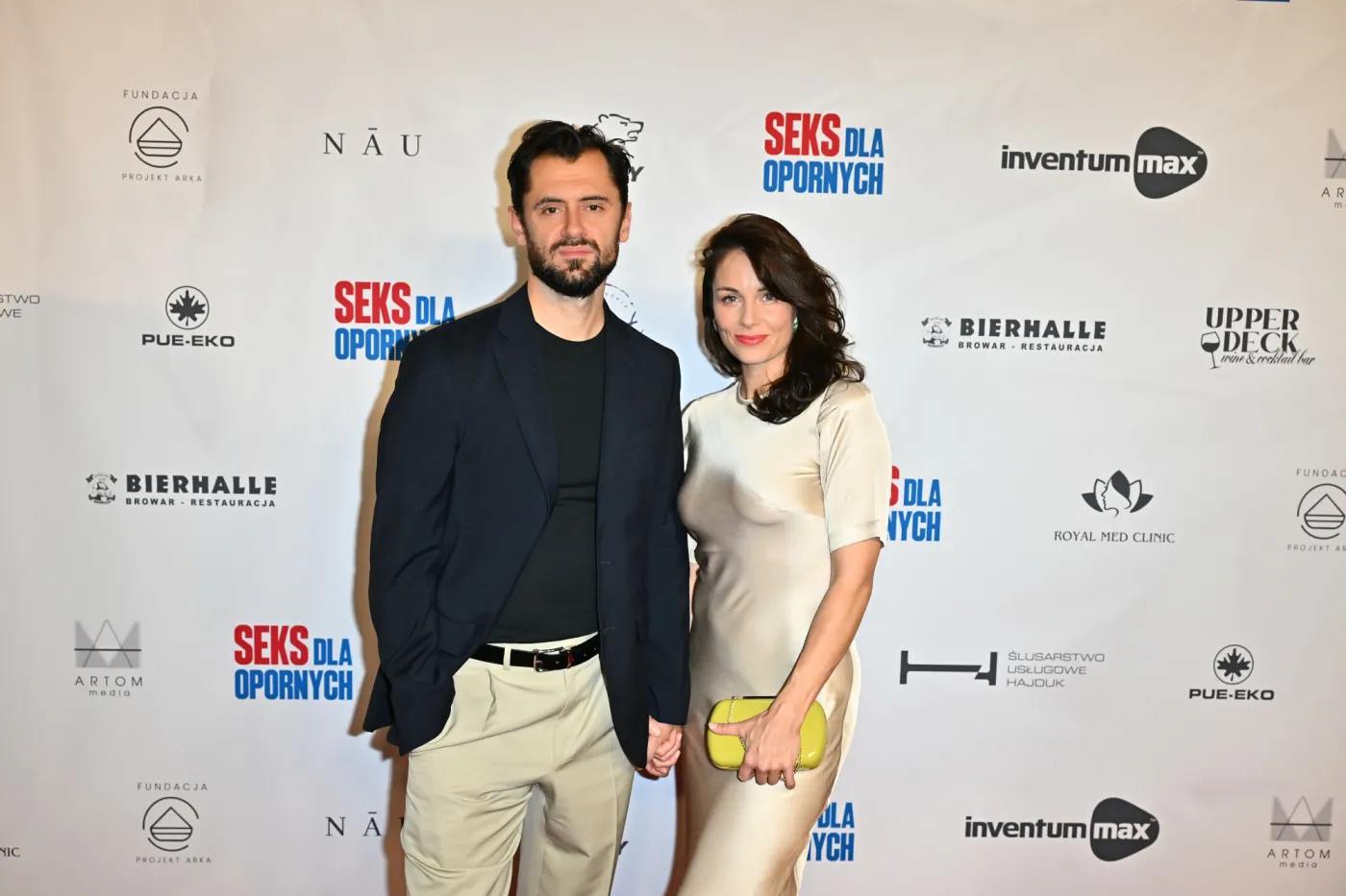 Katarzyna Wajda i Bartłomiej Kotschedoff pierwszy raz razem na ściance. Tak aktorka komentuje nowy związek