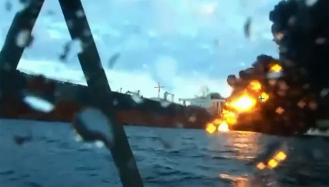 Sytuacja na Morzu Czarnym eskaluje. Kolejny rosyjski tankowiec w ogniu