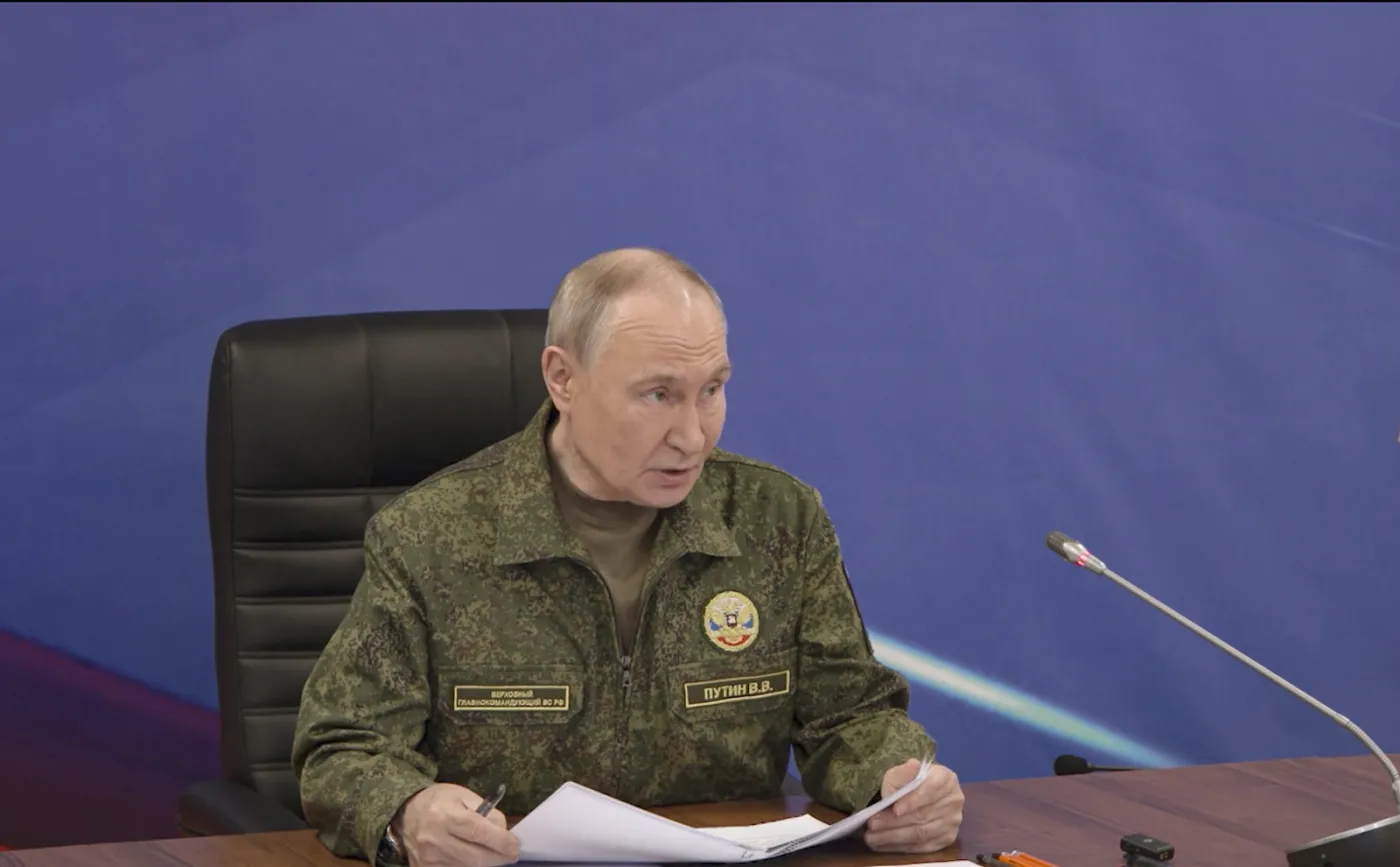 Putin przemówił w punkcie dowodzenia sił zbrojnych Rosji. "Zero zainteresowania"