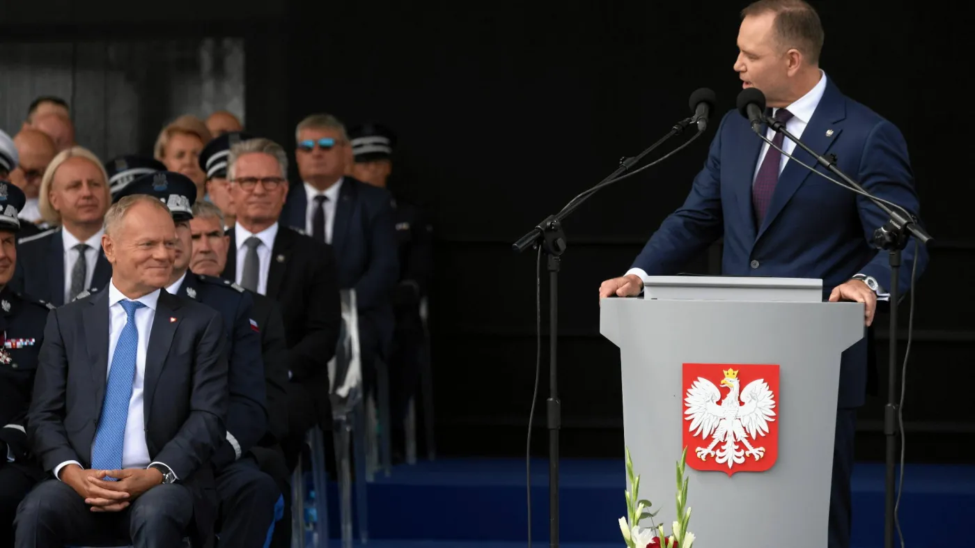 Prezydent RP Karol Nawrocki i premier Donald Tusk