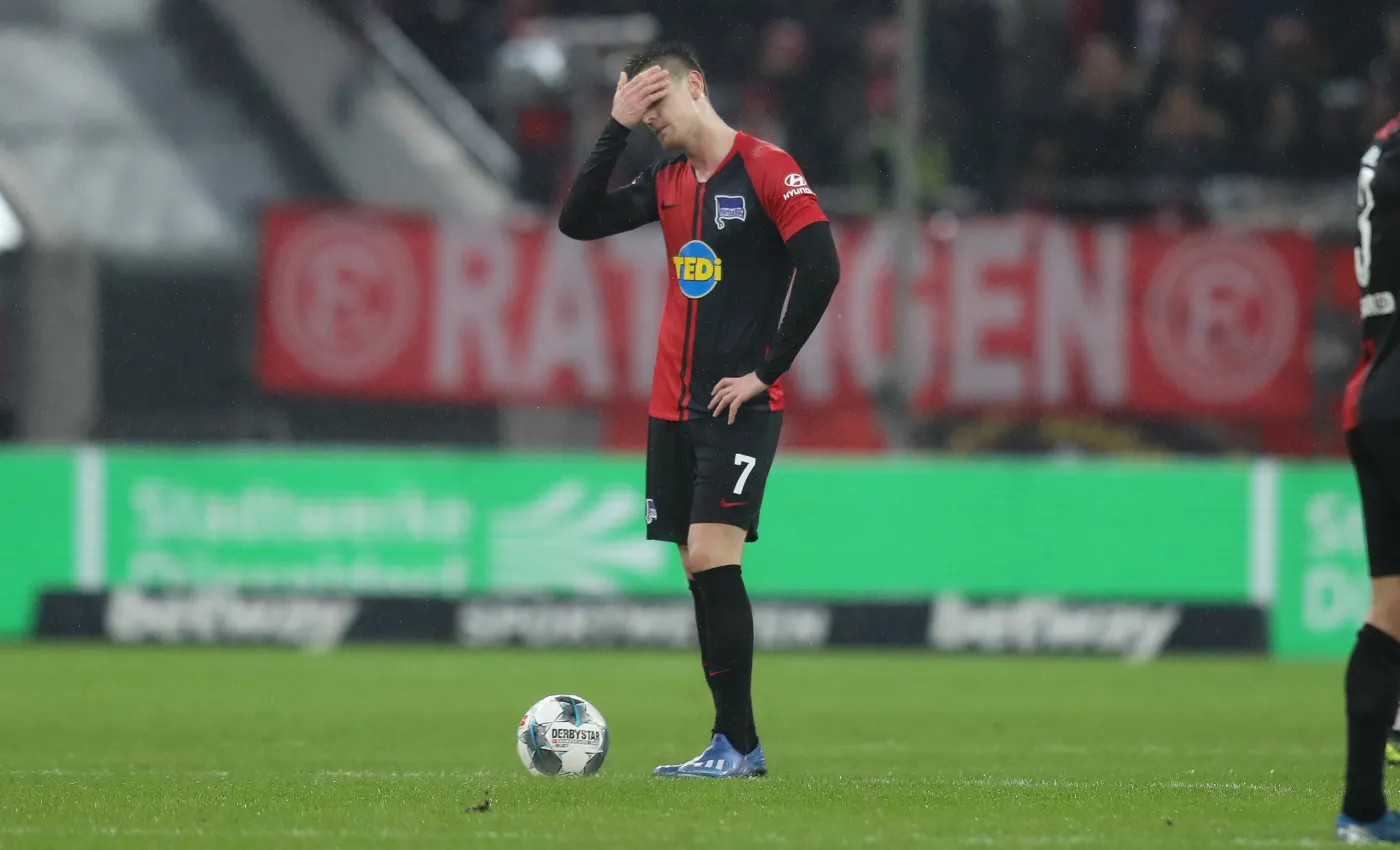 firo   28.02.2020
FuĂball, 20192020
1.Bundesliga
Fortuna DĂĽsseldorf . Duesseldorf - Hertha BSC Berlin