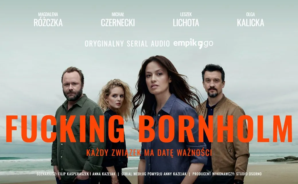 Różczka, Lichota i Czarnecki w serialu audio "Fucking Bornholm" wyprodukowanym przez Empik