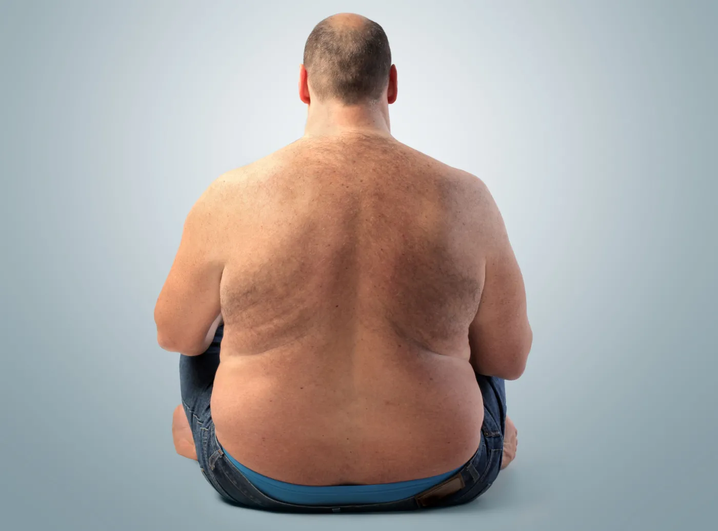 Otyły mężczyzna