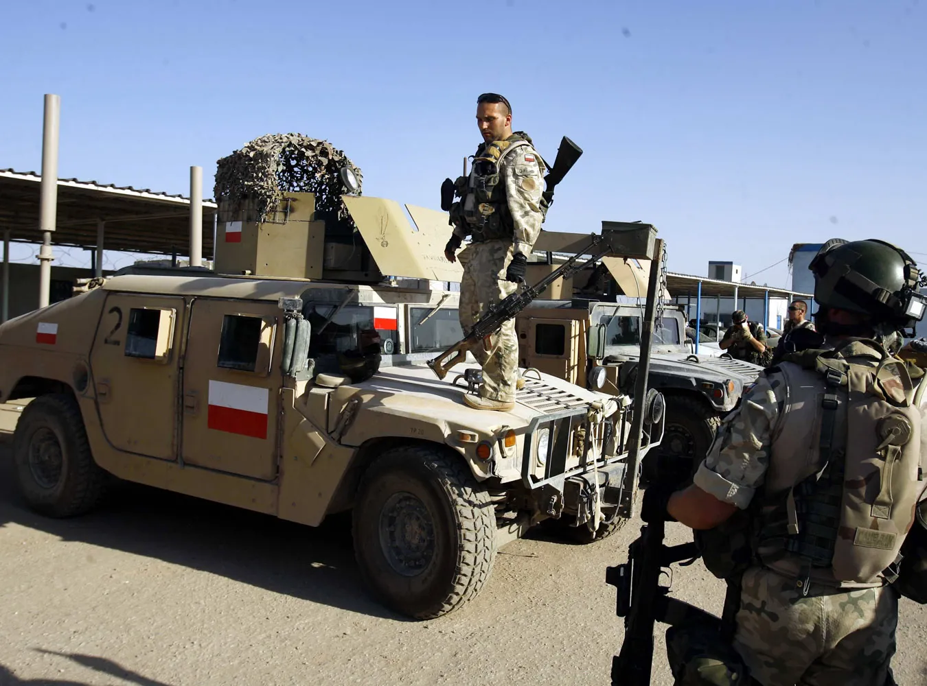 Rakiety spadły na polską bazę w iraku