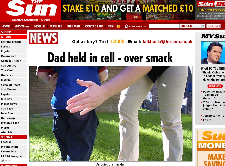 Zamknęli ojca za klapsa w pupę syna