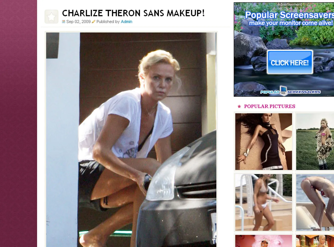 Zobacz boską Charlize bez makijażu