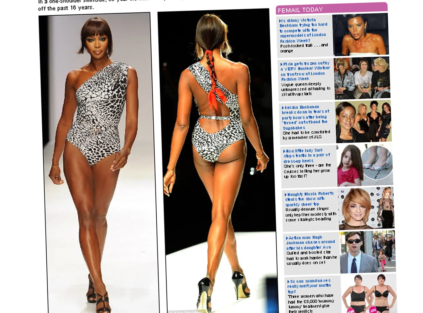 Piękny powrót Naomi Campbell na wybieg