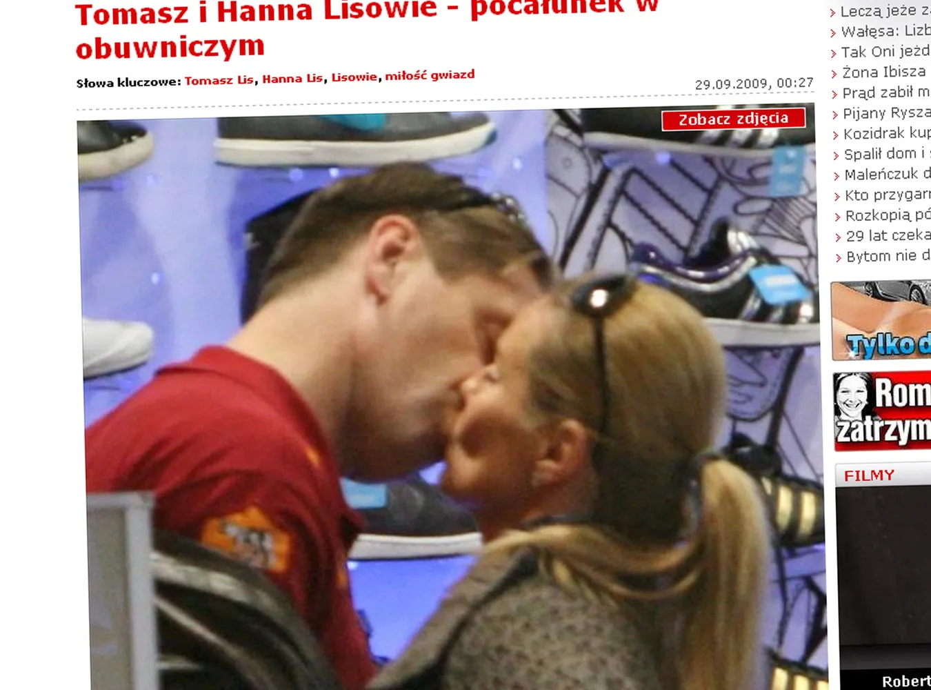 Zobacz, jak Lis całuje w obuwniczym