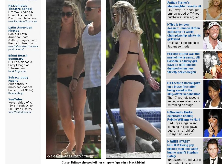 Britney wygrzewa gwiazdorskie pośladki