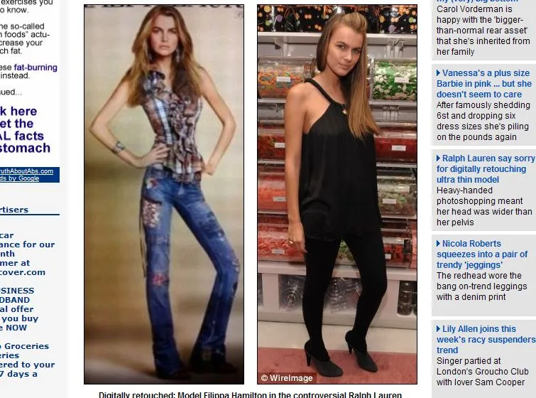 Zobacz, jak Lauren "odchudził" modelkę