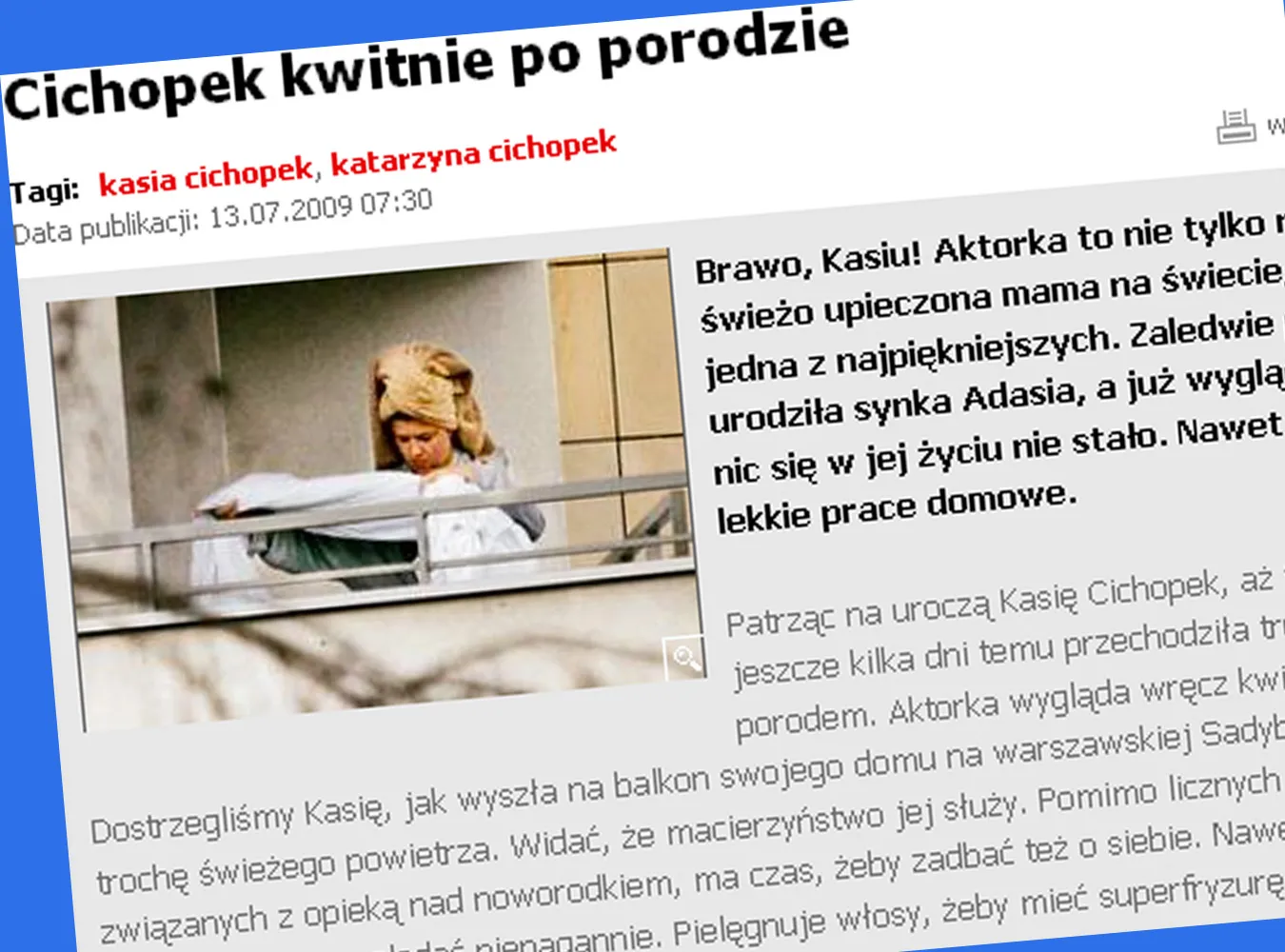 Zobacz pierwsze zdjęcia Cichopek po porodzie