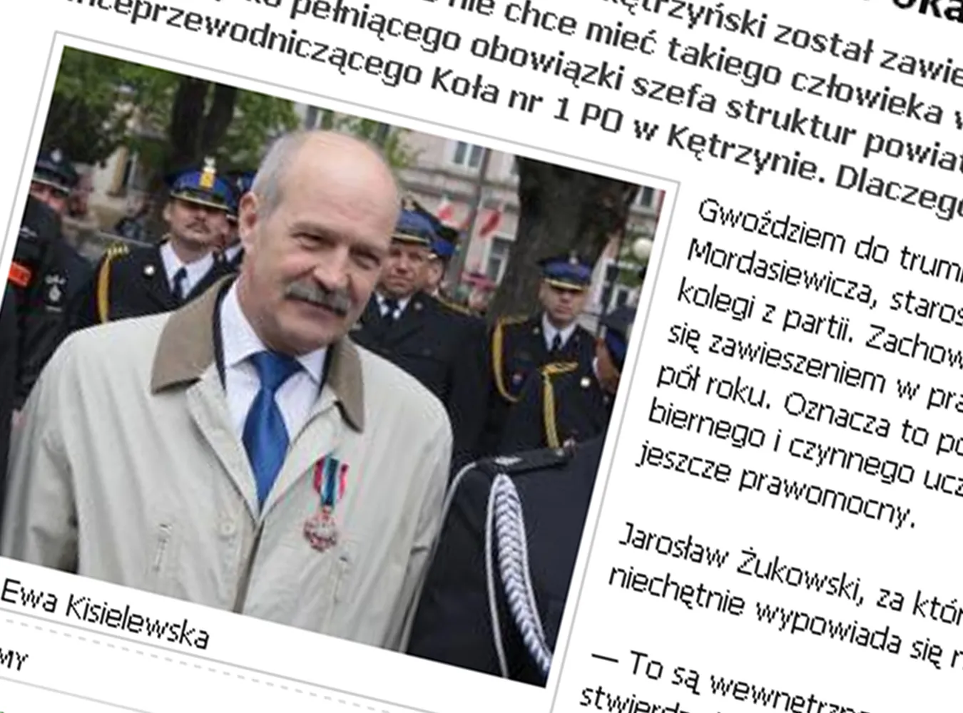 Zwolnił kolegę z partii. PO go wyrzuca