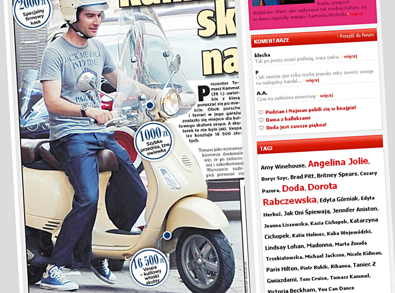 Kammel kupił kultowy (i bardzo drogi) skuter