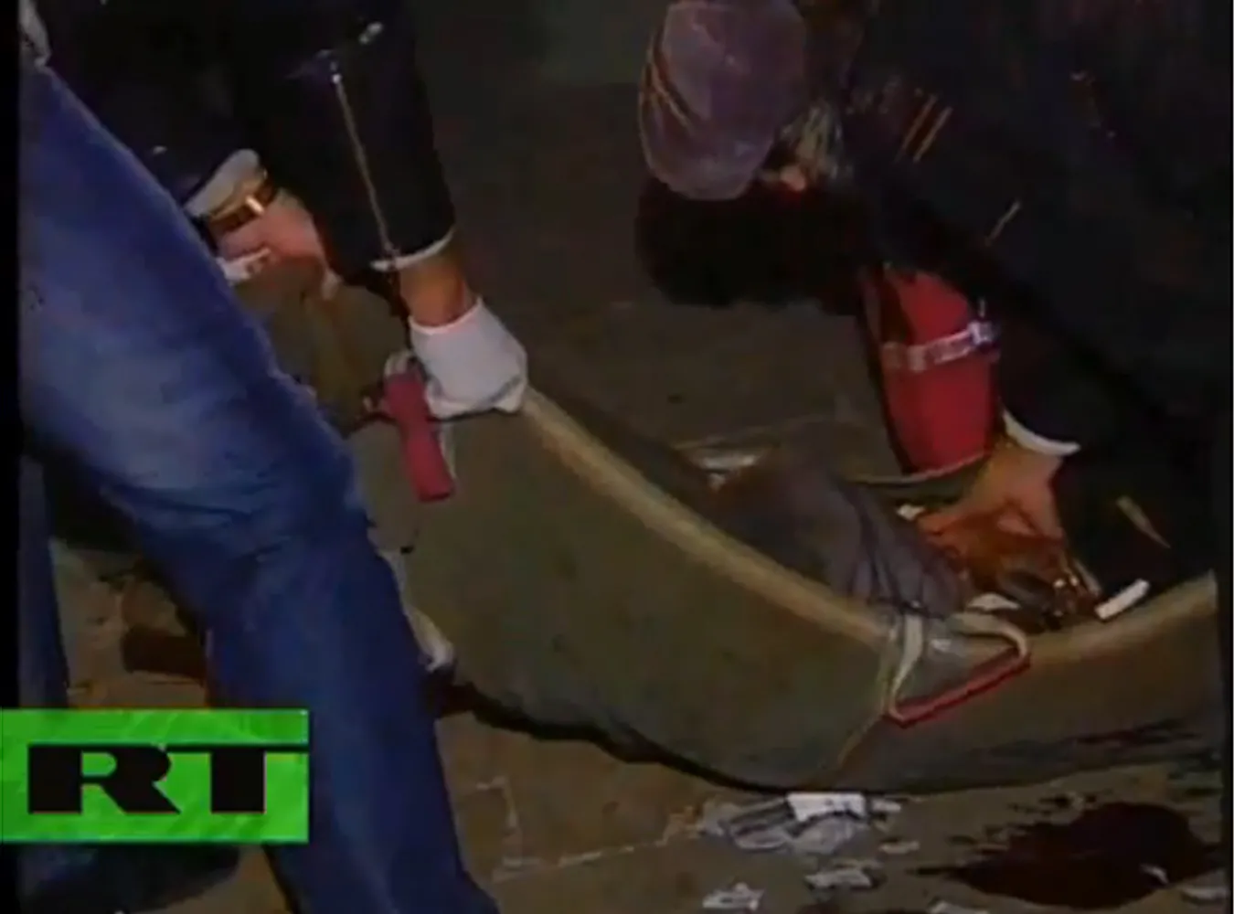 Tak płonął klub w Rosji