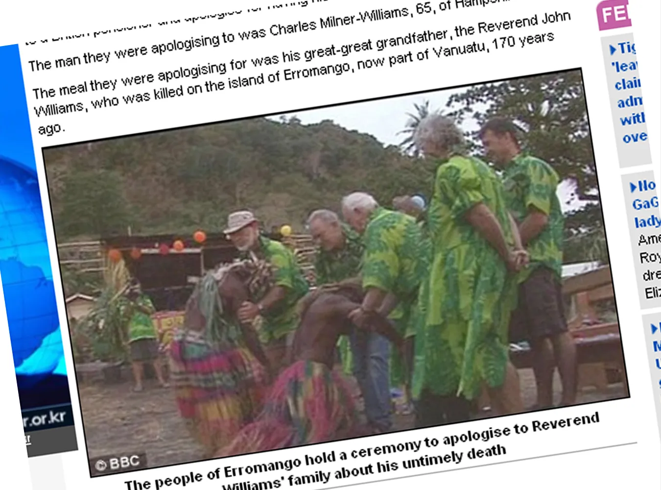 Prezydent przeprosił za pożarcie pradziadka