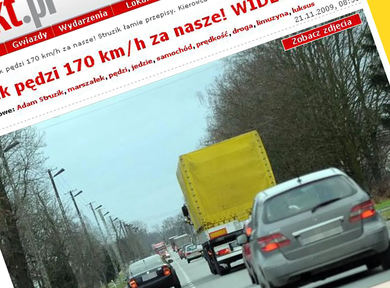 Marszałek z PSL jeździ do pracy 170 km/h