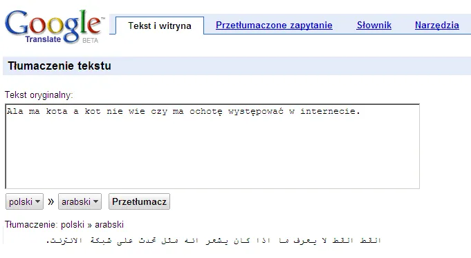 Google Translate już z językiem polskim
