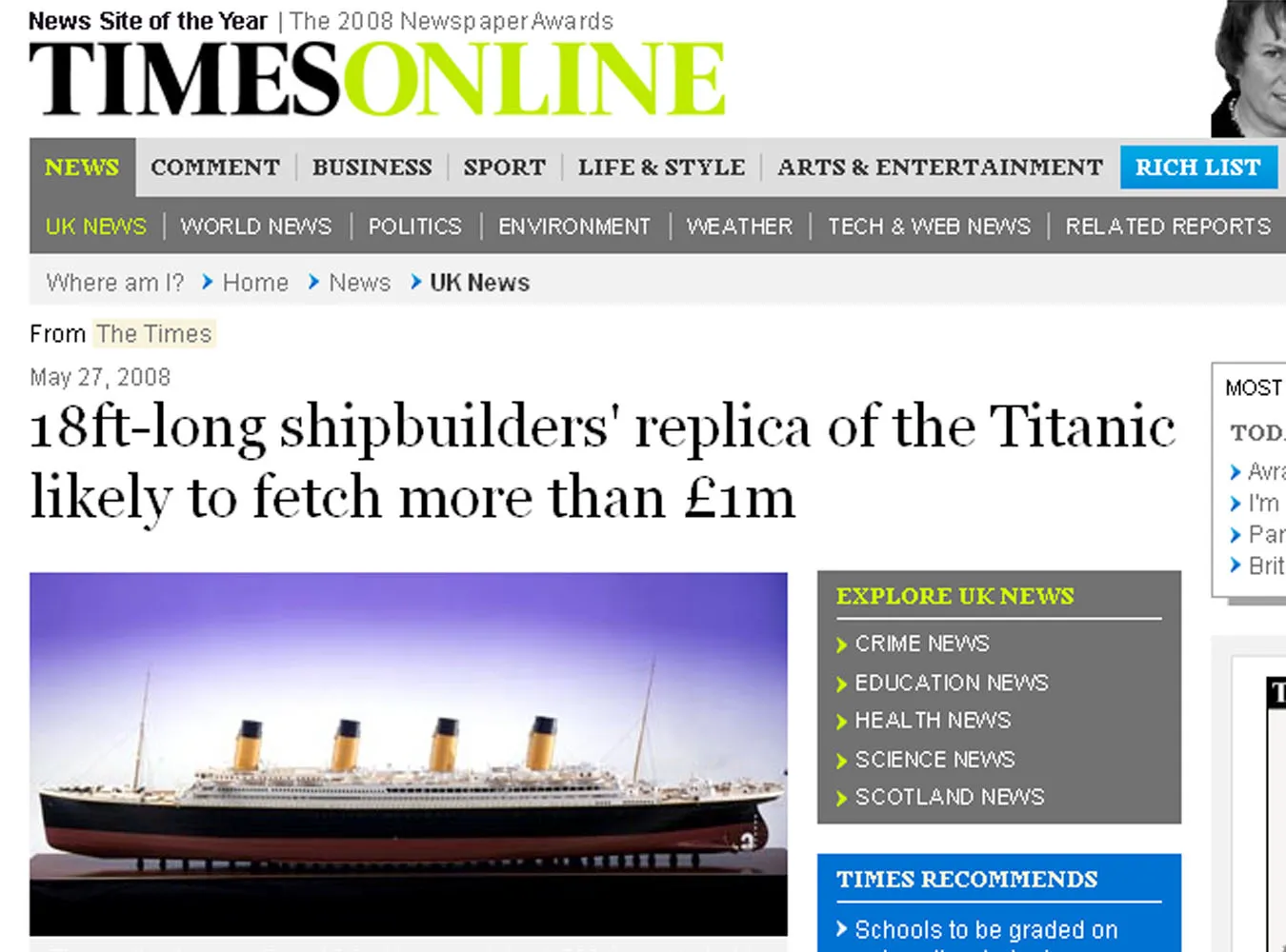 Model  quot;Titanica quot; kosztuje tyle co prawdziwy