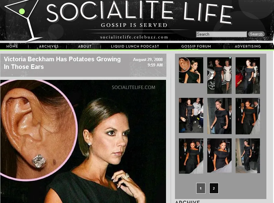 Victoria Beckham nie myje uszu?