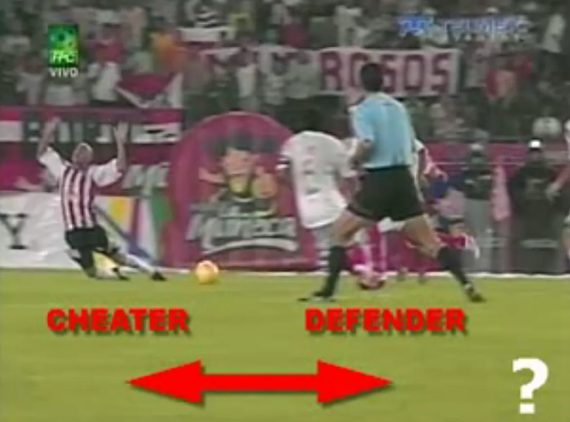 Zobacz największego oszusta wśród piłkarzy