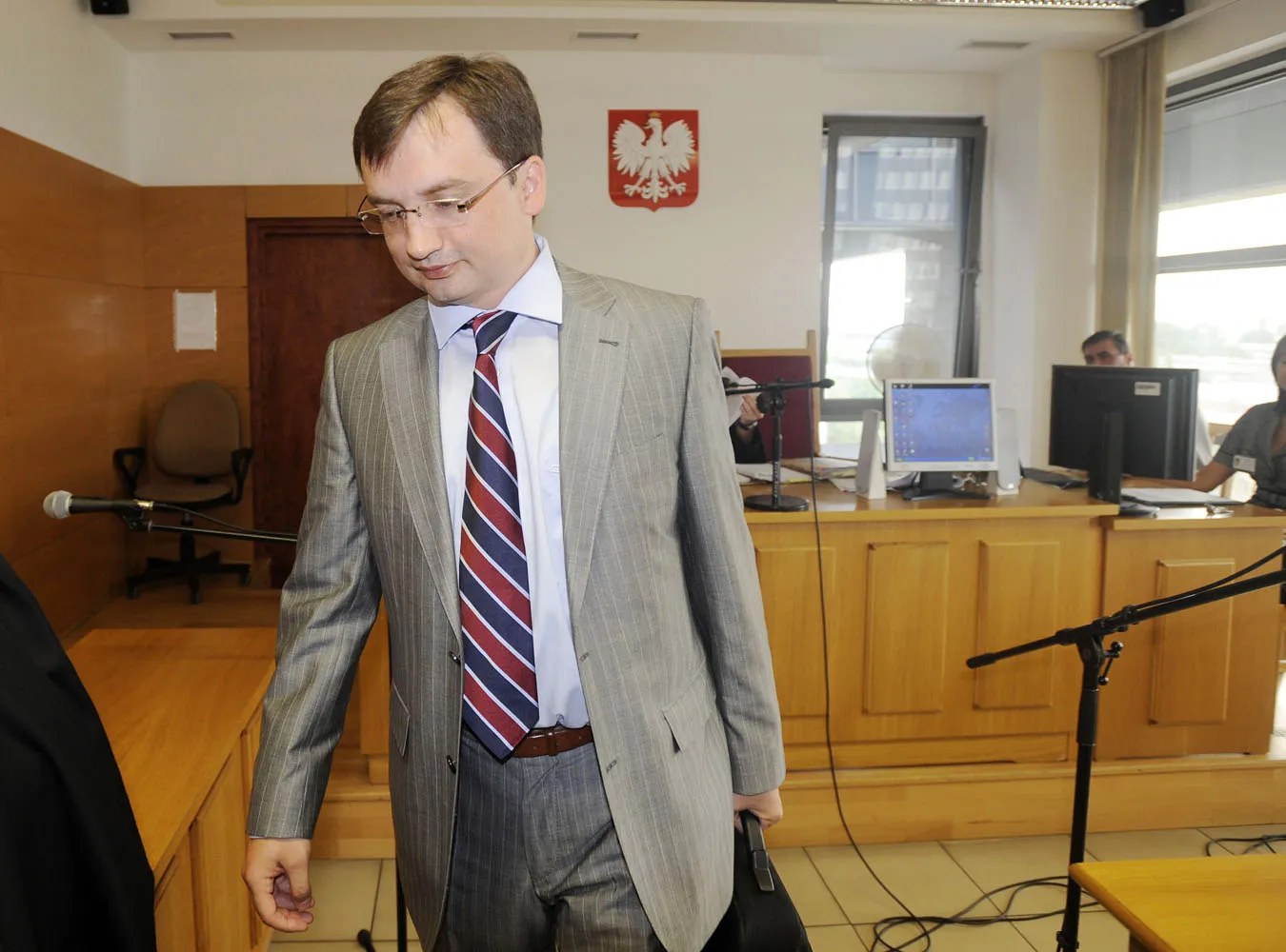 Kolejarze zablokowali proces Ziobry