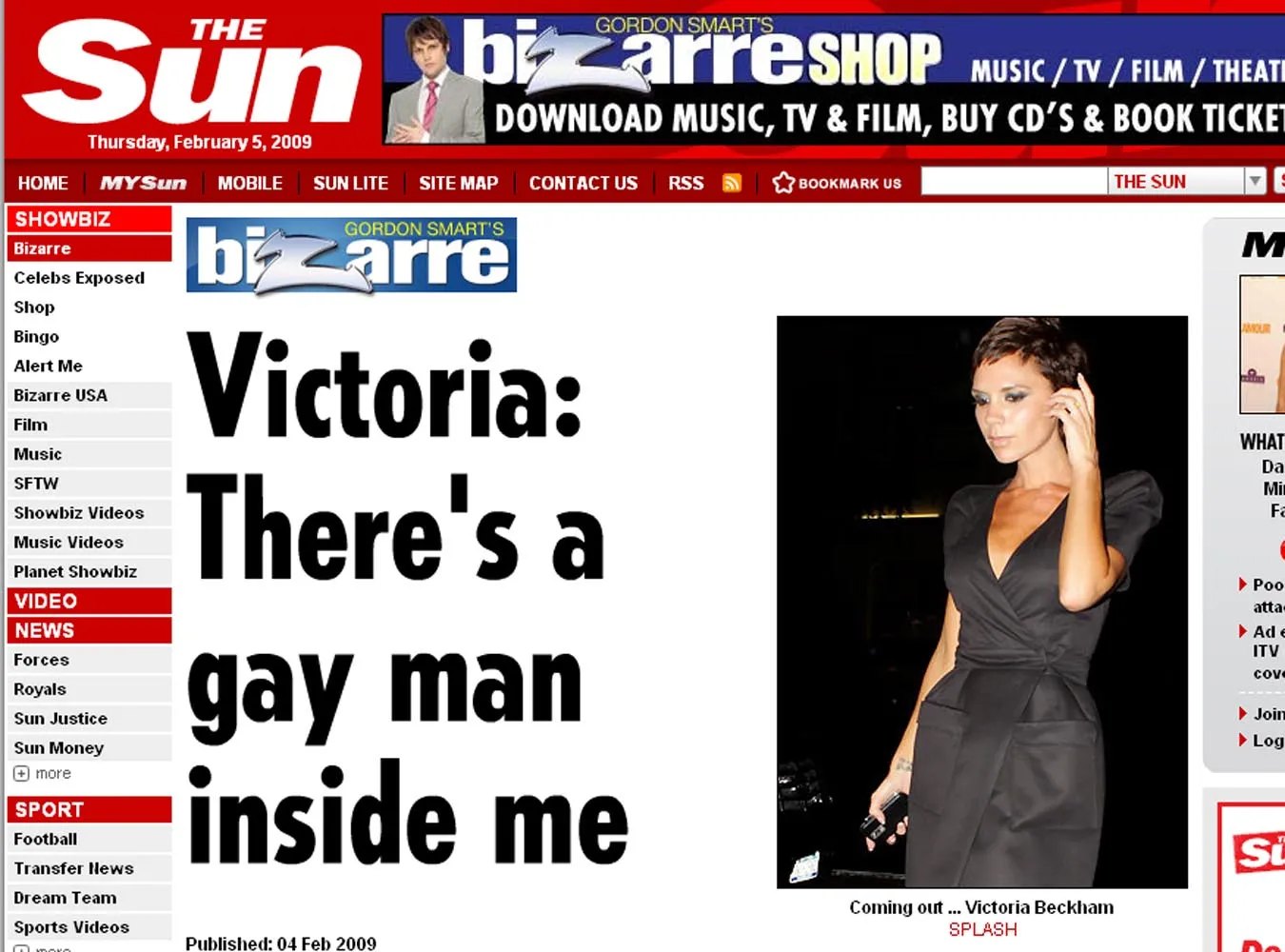 Victoria Beckham: Bo we mnie jest gej