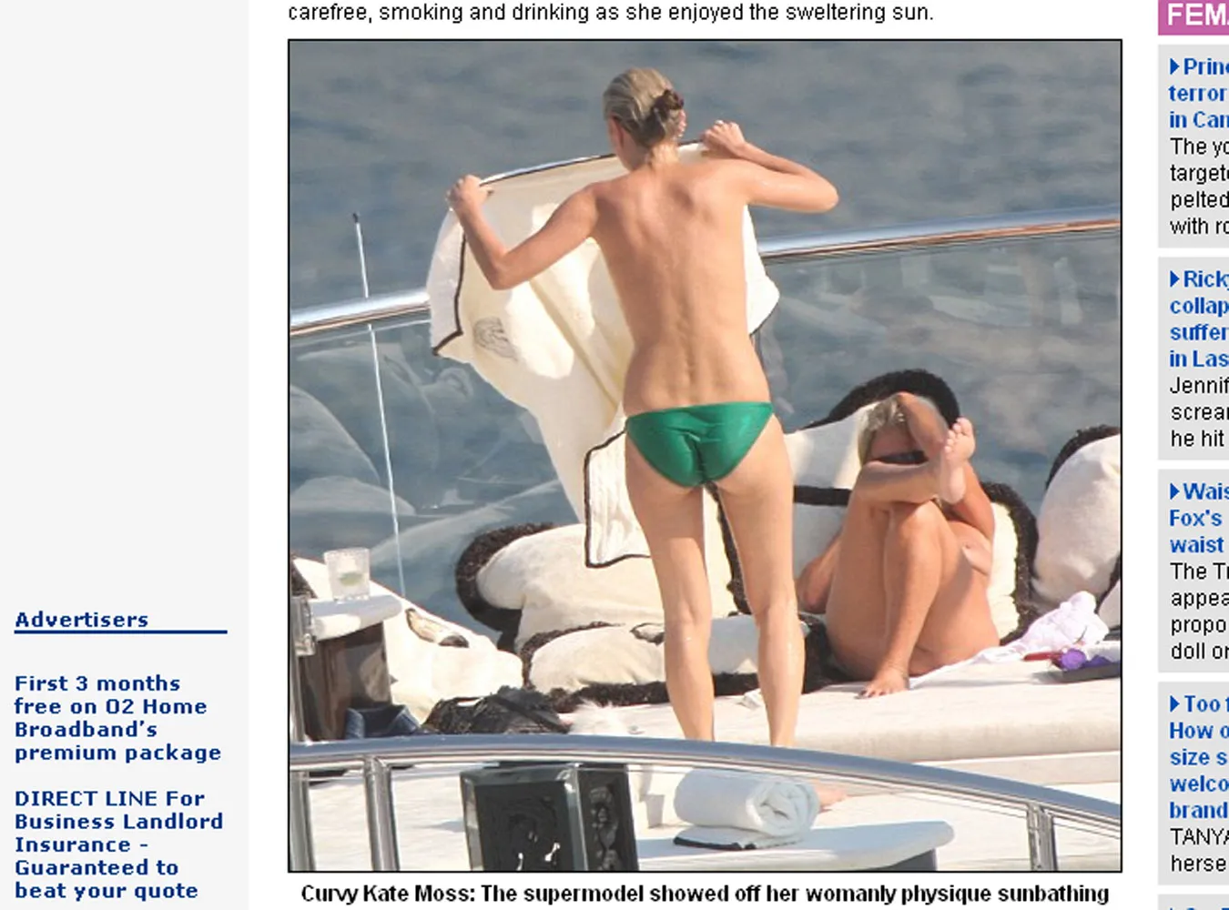 Kate Moss topless na majówce