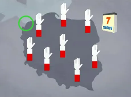 W spocie PO część Pomorza jest niemiecka